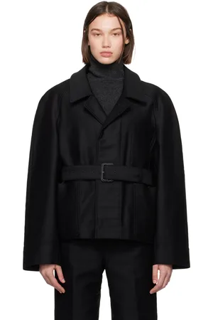 LEMAIRE Black Belted Two Pocket Jacket