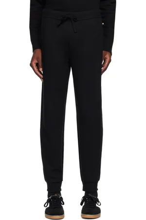 HUGO BOSS Black Embroidered Logo Sweatpants