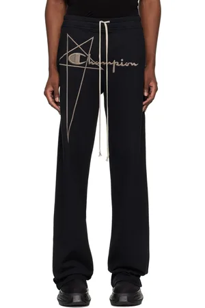 Rick Owens Black Champion Edition Dietrich Sweatpants