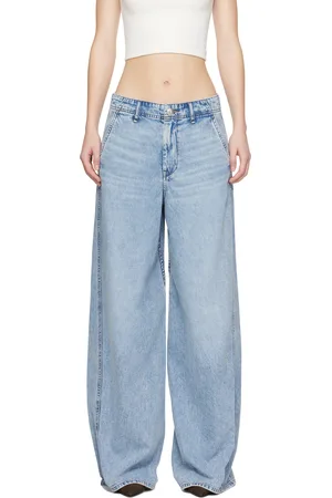 RAG&BONE Blue Featherweight Wide-Leg Sofie Jeans