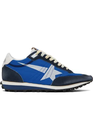 Golden Goose Blue Marathon Sneakers