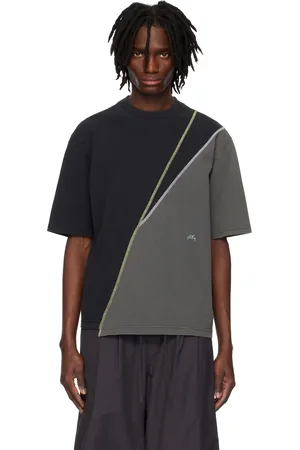 A-cold-wall* Gray Spliced T-shirt