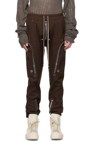 Rick Owens Burgundy Hollywood Bauhaus Cargo Pants