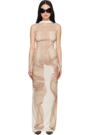 Acne Studios Beige Seamless Maxi Dress