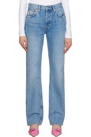 RE/DONE Blue High Rise Loose Jeans