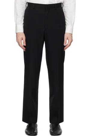 Auralee Black Light Wool Max Gabardine Trousers