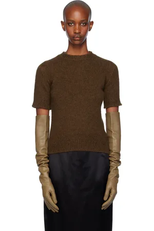 The Row Brown Hibiscus Sweater