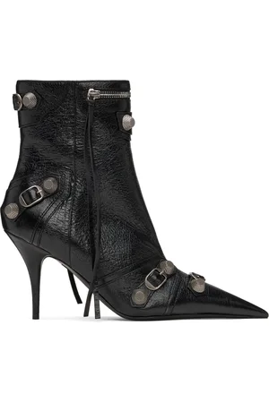 Balenciaga Black Cagole 90 Ankle Boots