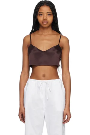 ASCENO Brown Ezra Tank Top
