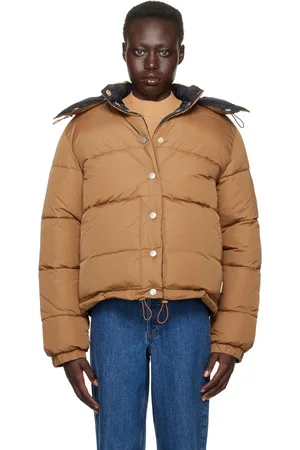 A.P.C. Tan & Black Sophie Reversible Puffer Jacket