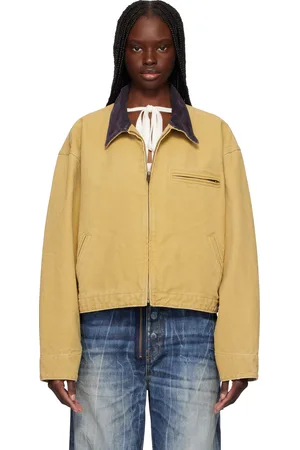 AMBUSH Tan Cropped Canvas Work Jacket
