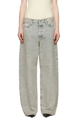 Acne Studios Blue Baggy Fit 1981F Monogram Jeans