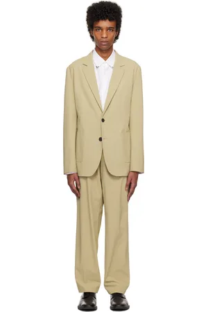 HUGO BOSS Beige Slim-Fit Suit