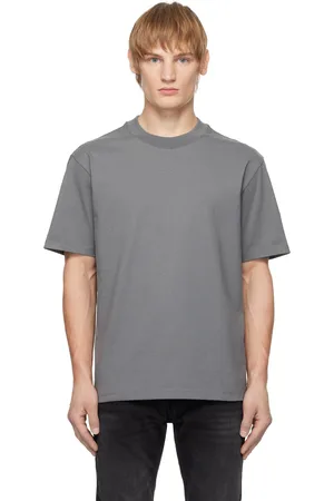 HUGO BOSS Gray Relaxed-Fit Cotton T-Shirt