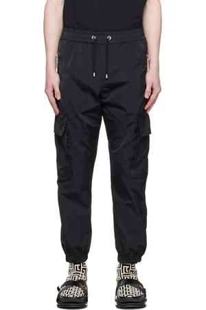 Balmain Black Drawstring Cargo Pants