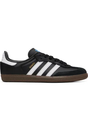 adidas Little Kids Black & White Samba OG Sneakers