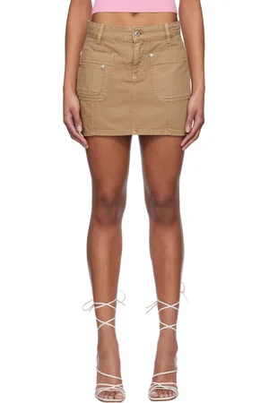 BLUMARINE Brown Five-Pocket Miniskirt