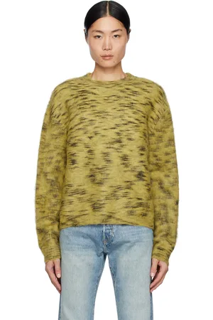 RE/DONE Yellow & Black Hyena Sweater