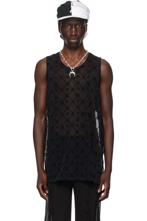 Marine Serre Black Moonogram Tank Top