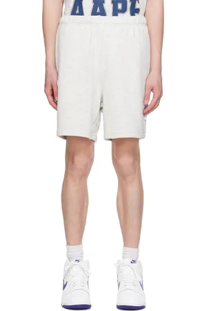 A Bathing Ape Off-White Patch Shorts