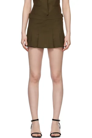 AYA MUSE Khaki Paxil Miniskirt