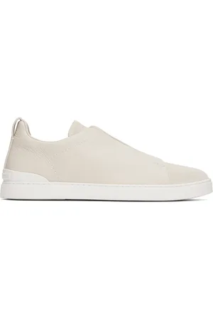 Ermenegildo Zegna Off-White Triple Stitch Sneakers