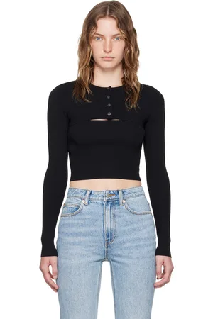 Alexander Wang Black Twinset Cardigan