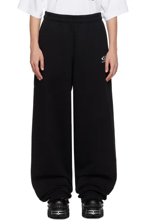 Vetements Black Oval Logo Sweatpants