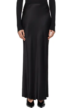 ANINE BING Bar Silk Maxi Skirt
