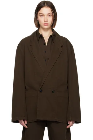 LEMAIRE Brown Workwear Denim Blazer
