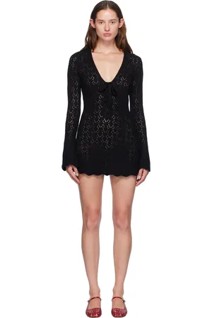 THE GARMENT Black Canada Crochet Short Dress