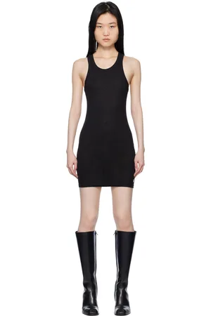 Alexander Wang Crystal Hotfix Racer Tank Minidress