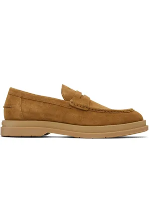 HUGO BOSS Tan Suede Loafers
