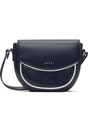 Marni Kids Navy Smile Bag