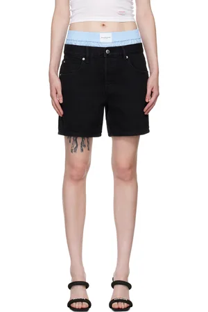 Alexander Wang Black Pre-Styled Denim Shorts