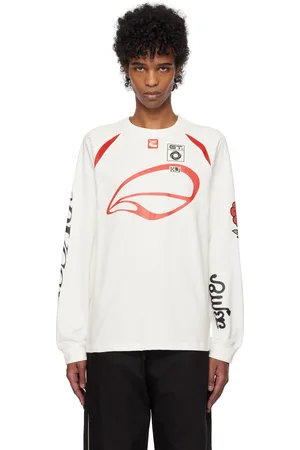 Kijun White & Red Cycle Long Sleeve T-shirt