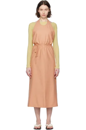 Baserange Pink Apron Midi Dress