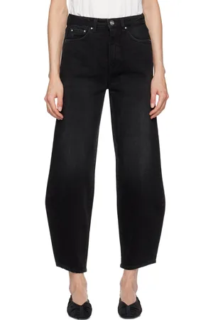 Totême Black Barrel Leg Jeans