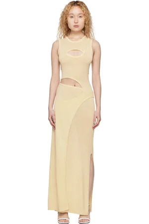 AYA MUSE Off-White Marmo Maxi Dress