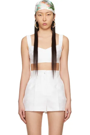 Dolce & Gabbana White Jacquard Tank Top