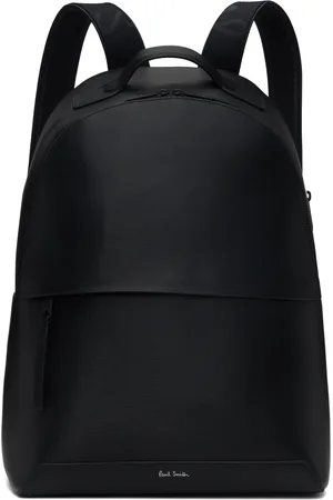 Paul Smith Black Embossed Leather Backpack