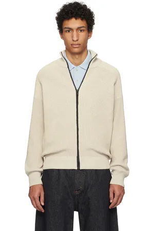 HUGO BOSS Beige Kalandrio Zip Sweater