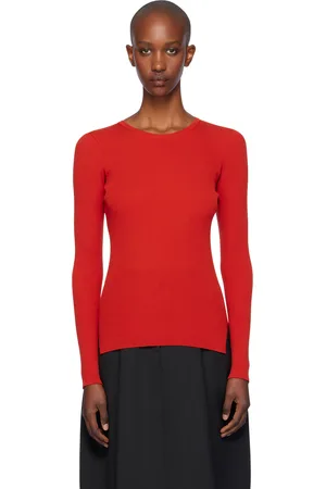 Auralee Wool Soft Rib Crew Neck Sweater
