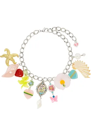 Petra Collins SSENSE Exclusive Silver Tarina Tarantino Edition Candy Charm Necklace