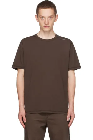 AFFXWRKS Brown Garment-Dyed T-Shirt