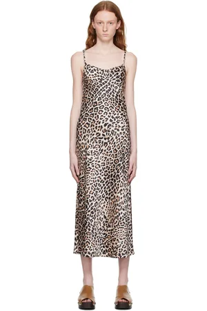 HUGO BOSS Beige Kimola Midi Dress