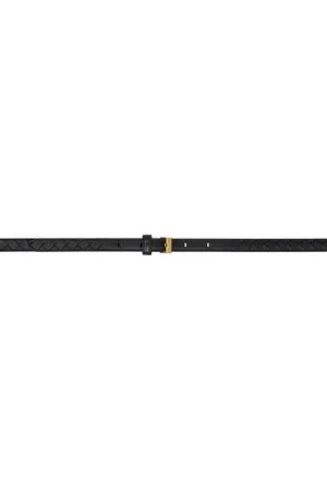 Bottega Veneta Black Thin Watch Belt
