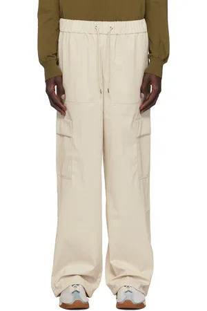 Rains Beige Wide Cargo Rain Pants