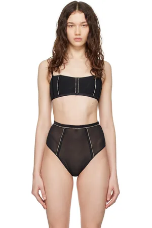 FLEUR DU MAL Black Brilliant Bralette