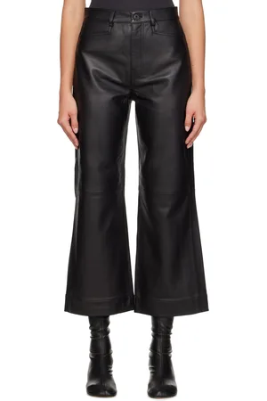 Proenza Schouler Black White Label Culotte Leather Pants
